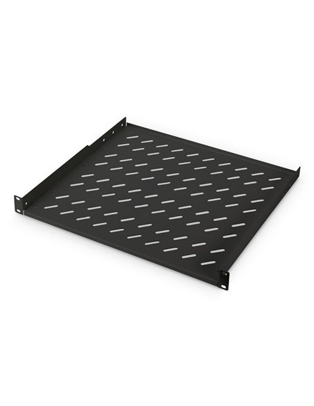 Digitus 1U Rack Mount Fixed Shelf Vented, Color Black Ral 9005, 400X44 Mm Up To 15 Kg