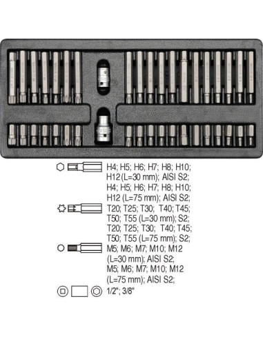 Yato Yt-5538 Końcówka Wkrętakowa 40 Sztuk
