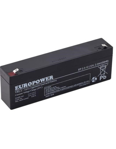 Akumulator Agm Europower Serii Ep 12V 2.3Ah (Żywotność 6-9 Lat)