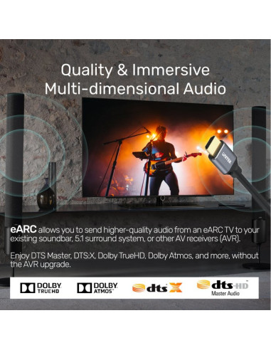 Unitek Kabel Hdmi 2.1, 8K 60Hz, 4K 120Hz, 5M,C140W