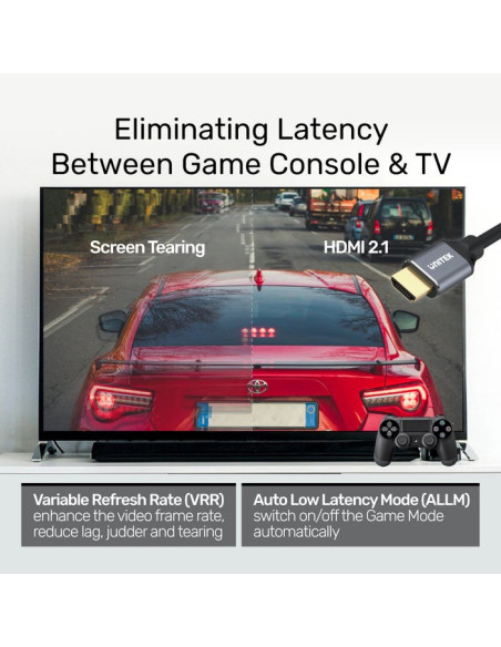 Unitek Kabel Hdmi 2.1, 8K 60Hz, 4K 120Hz, 5M,C140W