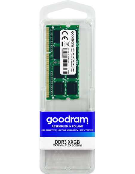 Pamięć Goodram Gr1600S364L11/8G (Ddr3 So-Dimm  1 X 8 Gb  1600 Mhz  Cl11)