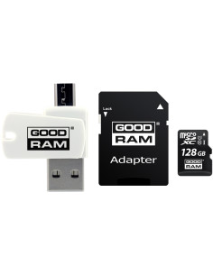 Karta Pamięci Z Adapterem I Czytnikiem Kart Goodram All In One M1A4-1280R12 (128Gb  Class 10  Adapter, Czytnik Kart Microsdhc, K