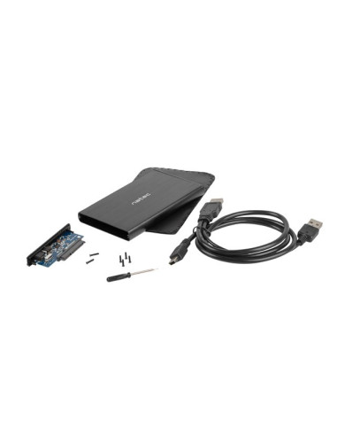 Obudowa Na Dysk Natec Rhino Nkz-0275 (2.5"  Usb 2.0  Aluminium  Kolor Czarny)