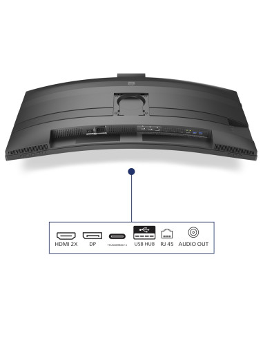 Philips 49B2U6903Ch/00 Monitor Komputerowy 124,5 Cm (49") 5120 X 1440 Px Dual Qhd Lcd Szary