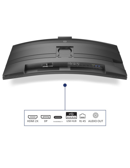 Philips 49B2U6903Ch/00 Monitor Komputerowy 124,5 Cm (49") 5120 X 1440 Px Dual Qhd Lcd Szary