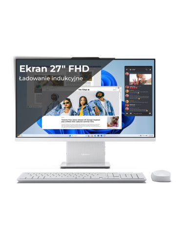 Lenovo Ideacentre Aio 27Irh9 I7-13620H 27" Fhd Ips 350Nits Ag 16Gb Ddr5 5200 Ssd512 Intel Uhd Graphics Win11 Cloud Grey