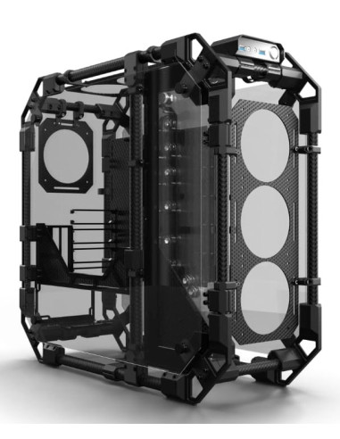 Alphacool Apex Pro Skeleton Full Tower Czarny, Węgiel