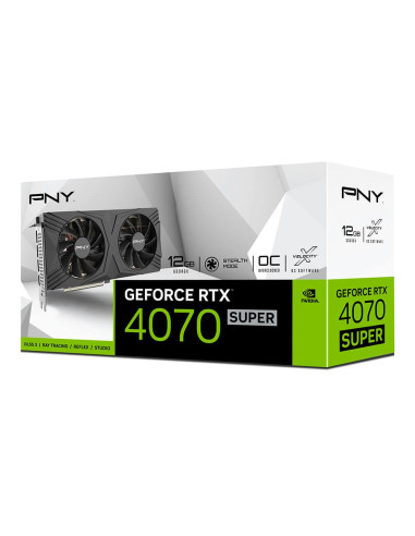 Pny Geforce Rtx 4070 Super Verto Overclocked Dual Fan Dlss 3 Nvidia 12 Gb Gddr6X