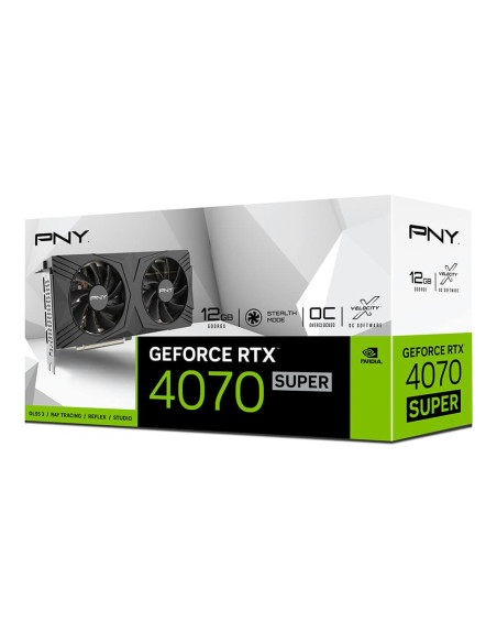 Pny Geforce Rtx 4070 Super Verto Overclocked Dual Fan Dlss 3 Nvidia 12 Gb Gddr6X