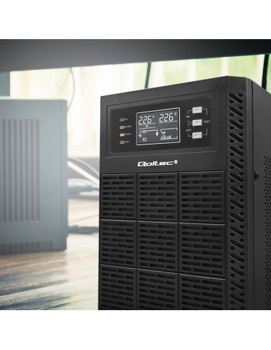 Qoltec Zasilacz Awaryjny Ups 6Kva | 6000W | Power Factor 1.0 | Lcd | Epo | Usb | On-Line