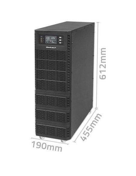 Qoltec Zasilacz Awaryjny Ups 6Kva | 6000W | Power Factor 1.0 | Lcd | Epo | Usb | On-Line