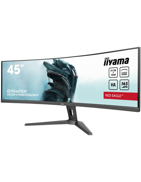 Iiyama G-Master Red Eagle Curved Monitor Komputerowy 114,3 Cm (45") 5120 X 1440 Px Dual Qhd Led Czarny