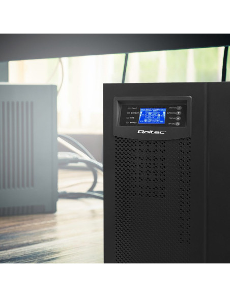 Qoltec Zasilacz Awaryjny Ups On-Line | Pure Sine Wave | 6Kva | 4.8Kw | Lcd | Usb