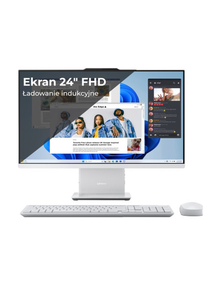 Lenovo Ideacentre Aio 24Irh9 I5-13420H  23.8" Fhd Ips Ag 250Nits 100Hz 16Gb Ddr5 5200 Ssd512 Intel Uhd Graphics Win11 Cloud Grey