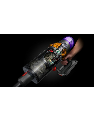 Dyson V15 Detect Fluffy 2-In-1 Stick Vacuum Bateria Suchy Bez Worka Niebieski, Nikiel
