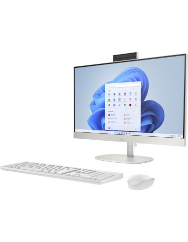 Hp Aio 24-Cr0312Nw Ryzen 5 7520 23.8" Fhd Ips 250Nits Ag 16Gb Ddr5 Ssd512 Radeon 610M Cam720P Kb+Mouse Win11 Shell White 2Y
