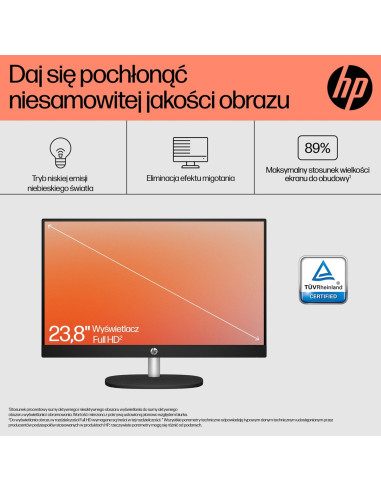 Hp Aio 24-Cr0312Nw Ryzen 5 7520 23.8" Fhd Ips 250Nits Ag 16Gb Ddr5 Ssd512 Radeon 610M Cam720P Kb+Mouse Win11 Shell White 2Y
