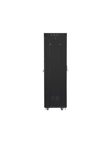 Lanberg Szafa Stojąca Rack 19" 42U 600X600 Drzwi Perforowane Lcd Czarna (Flat Pack) Ff01-6642-23Bl