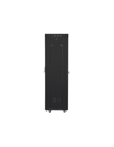 Lanberg Szafa Stojąca Rack 19" 42U 600X600 Drzwi Perforowane Lcd Czarna (Flat Pack) Ff01-6642-23Bl