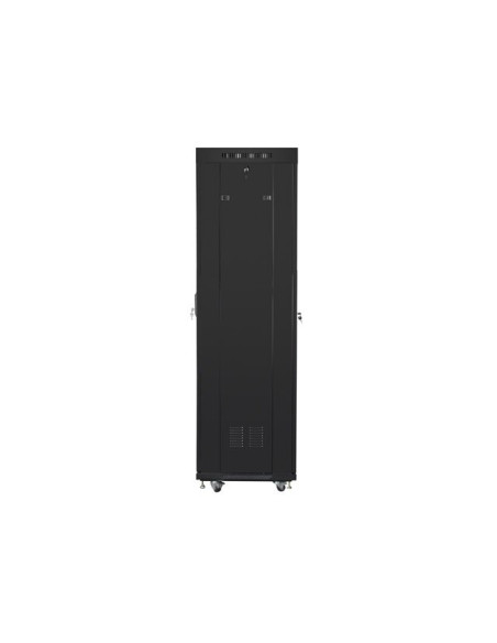 Lanberg Szafa Stojąca Rack 19" 42U 600X600 Drzwi Perforowane Lcd Czarna (Flat Pack) Ff01-6642-23Bl