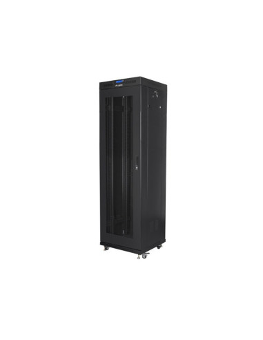 Lanberg Szafa Stojąca Rack 19" 42U 600X600 Drzwi Perforowane Lcd Czarna (Flat Pack) Ff01-6642-23Bl