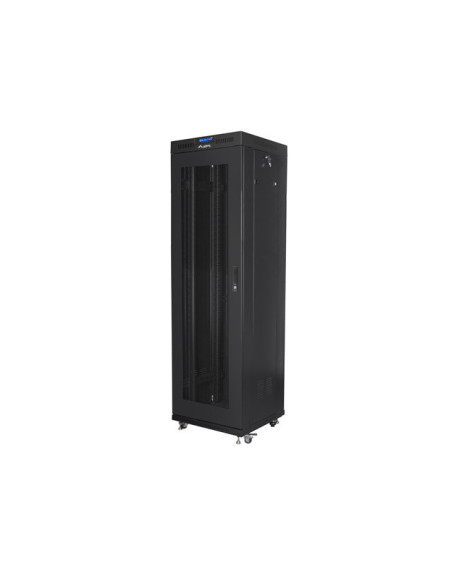 Lanberg Szafa Stojąca Rack 19" 42U 600X600 Drzwi Perforowane Lcd Czarna (Flat Pack) Ff01-6642-23Bl