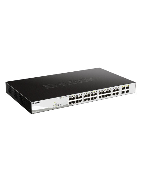 D-Link Dgs-1210-24P Zarządzany L2 Gigabit Ethernet (10/100/1000) Obsługa Poe Czarny