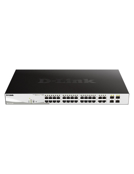 D-Link Dgs-1210-24P Zarządzany L2 Gigabit Ethernet (10/100/1000) Obsługa Poe Czarny
