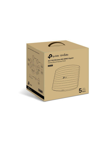 Tp-Link Omada Eap245(5-Pack) Punkt Dostępowy Wlan 1750 Mbit/S Biały Obsługa Poe
