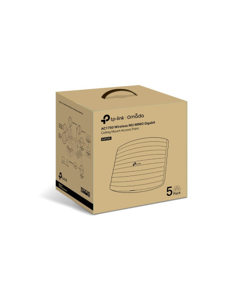 Tp-Link Omada Eap245(5-Pack) Punkt Dostępowy Wlan 1750 Mbit/S Biały Obsługa Poe