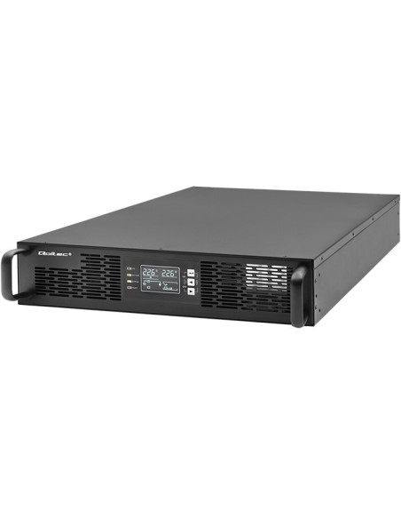 Qoltec Zasilacz Awaryjny Do Rack 3Kva | 3000W | Power Factor 1.0 | Lcd | Epo | Usb | On-Line