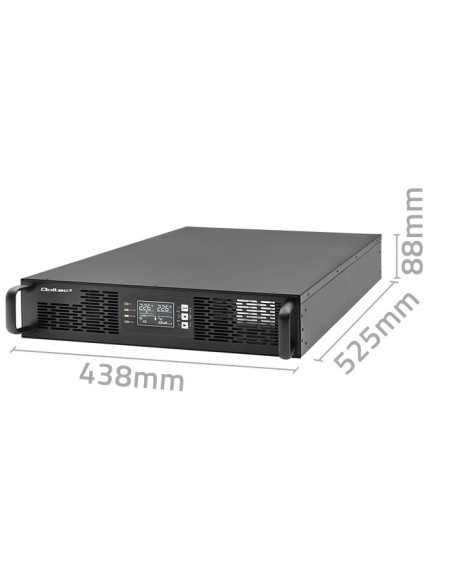 Qoltec Zasilacz Awaryjny Do Rack 3Kva | 3000W | Power Factor 1.0 | Lcd | Epo | Usb | On-Line