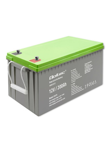 Qoltec Akumulator Żelowy Deep Cycle | 12V | 200Ah