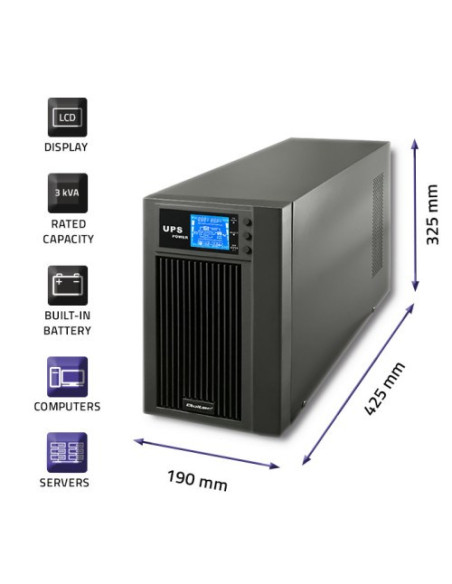 Zasilacz Qoltec 53043 (Mt  3000Va)