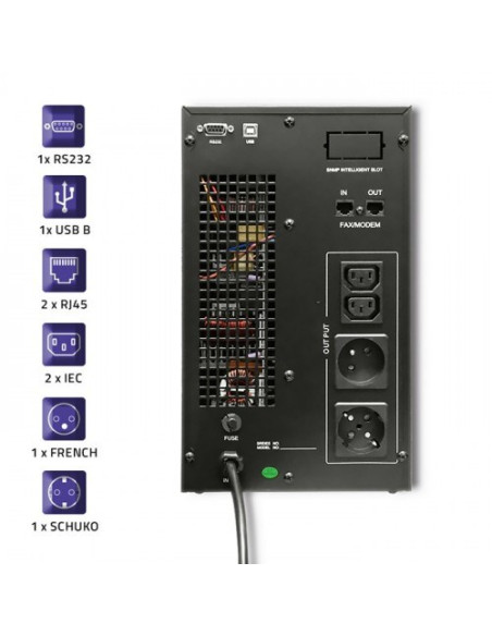 Zasilacz Qoltec 53043 (Mt  3000Va)