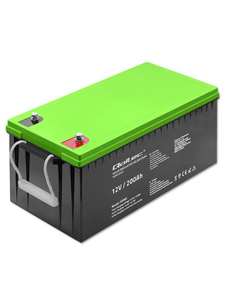 Qoltec Akumulator Żelowy 12V | 200Ah | Gel