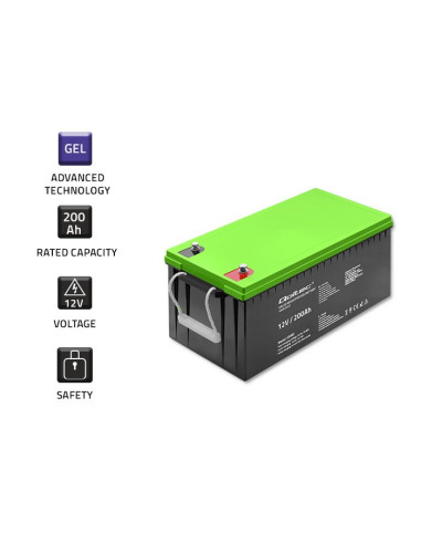 Qoltec Akumulator Żelowy 12V | 200Ah | Gel