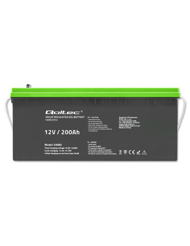 Qoltec Akumulator Żelowy 12V | 200Ah | Gel