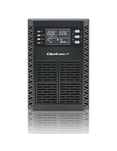 Qoltec Zasilacz Awaryjny Ups 2Kva | 2000W | Power Factor 1.0 | Lcd | Epo | Usb | On-Line