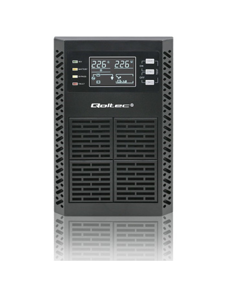 Qoltec Zasilacz Awaryjny Ups 2Kva | 2000W | Power Factor 1.0 | Lcd | Epo | Usb | On-Line