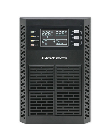 Qoltec Zasilacz Awaryjny Ups 2Kva | 2000W | Power Factor 1.0 | Lcd | Epo | Usb | On-Line