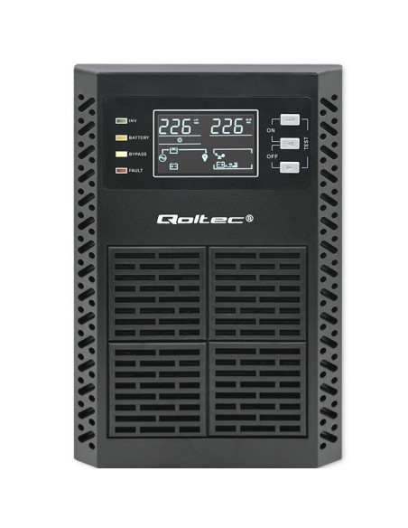 Qoltec Zasilacz Awaryjny Ups 2Kva | 2000W | Power Factor 1.0 | Lcd | Epo | Usb | On-Line