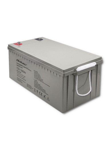 Qoltec Akumulator Agm 12V | 200Ah | Max.3000A