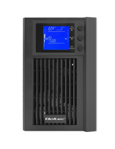 Qoltec Zasilacz Awaryjny Ups On-Line | Pure Sine Wave | 2Kva | 1.6Kw | Lcd | Usb