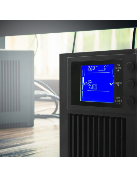 Qoltec Zasilacz Awaryjny Ups On-Line | Pure Sine Wave | 2Kva | 1.6Kw | Lcd | Usb