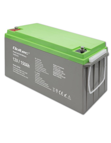 Qoltec Akumulator Żelowy Deep Cycle | 12V | 150Ah
