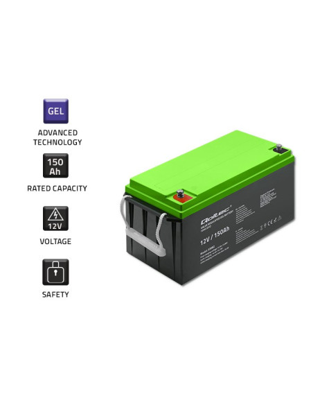 Qoltec Akumulator Żelowy 12V | 150Ah | Gel