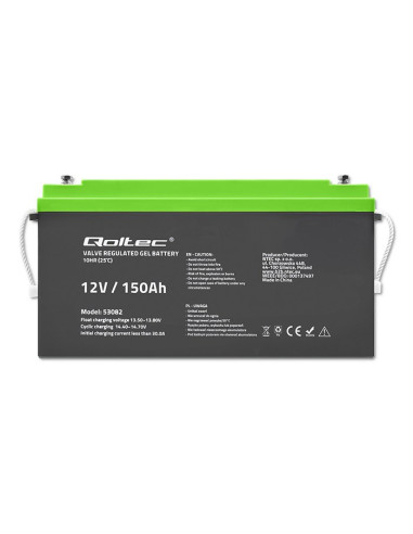 Qoltec Akumulator Żelowy 12V | 150Ah | Gel