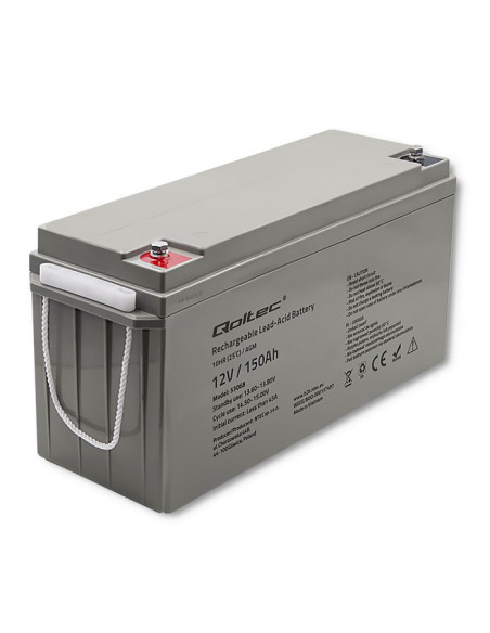 Qoltec Akumulator Agm 12V | 150Ah | Max.2250A